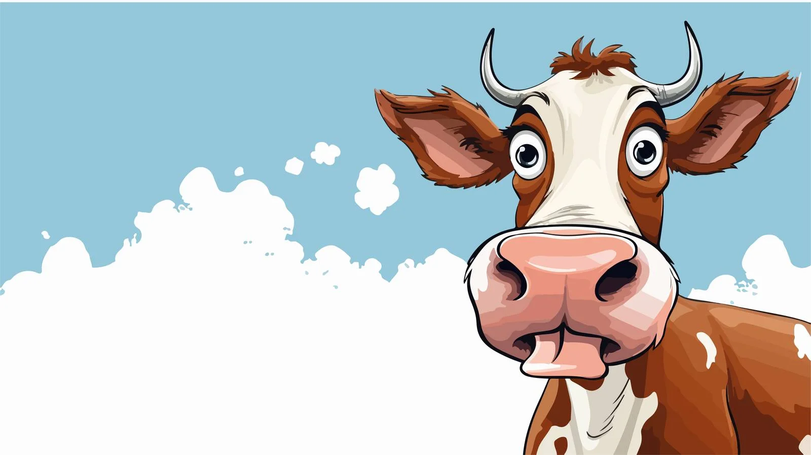 Talking Cartoon Cow Vector Illustration — free download from Dotvec