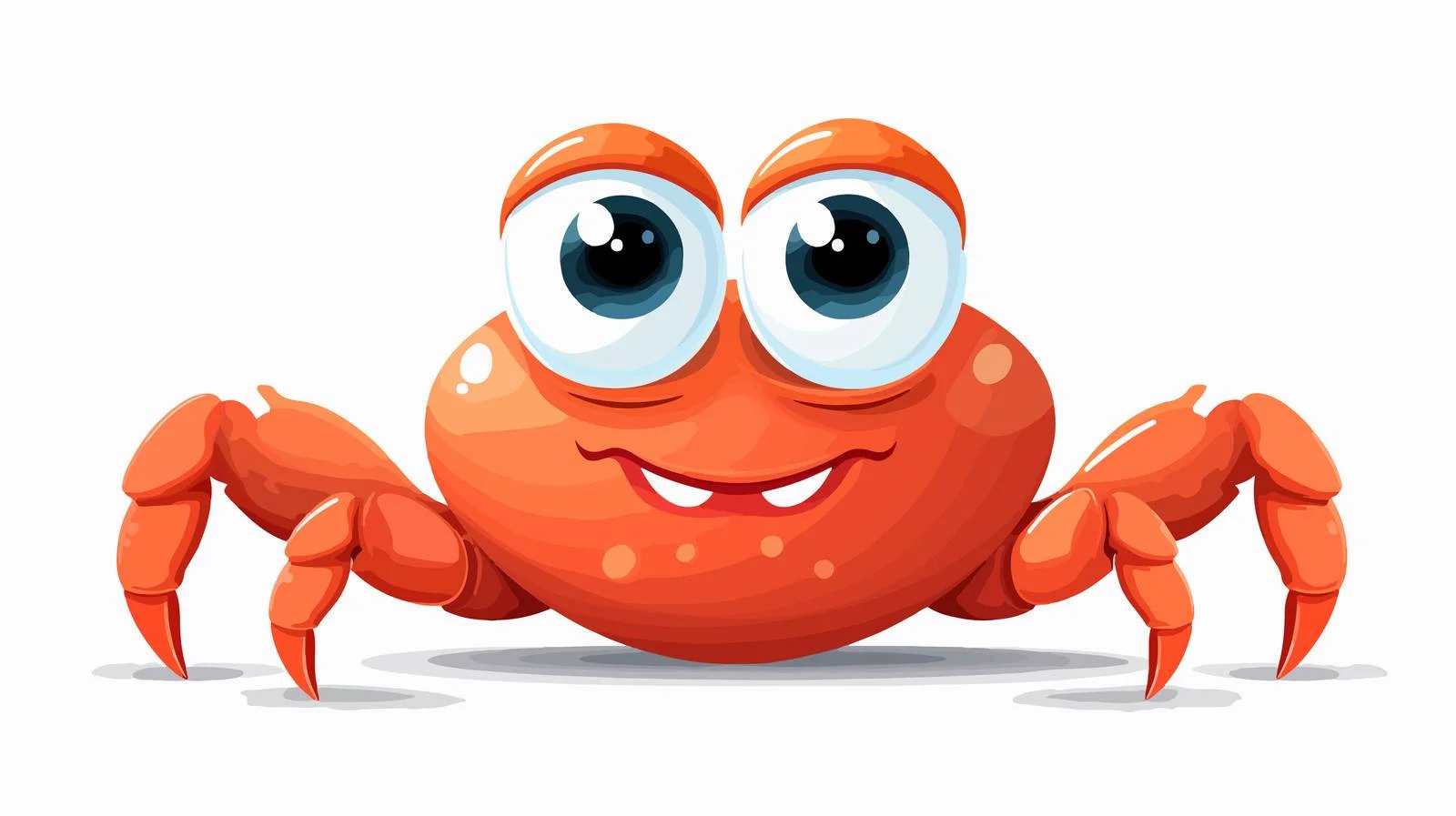 Colorful Cartoon Crab Vector Illustration — free download from Dotvec