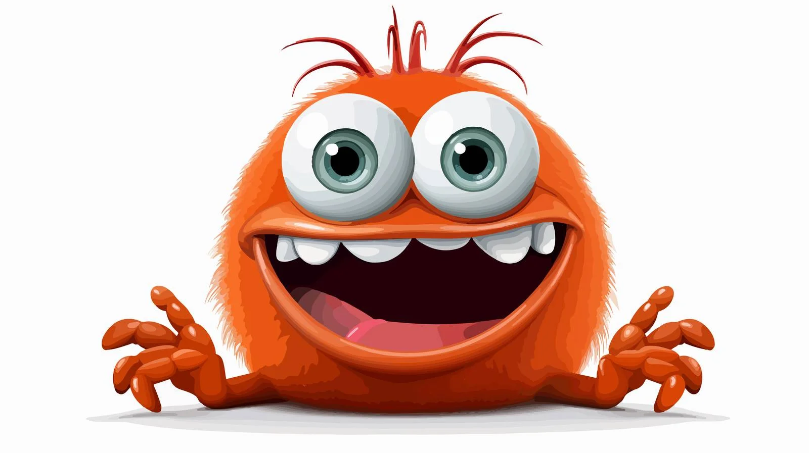 Cute Crayon Little Monster Illustration — free download from Dotvec