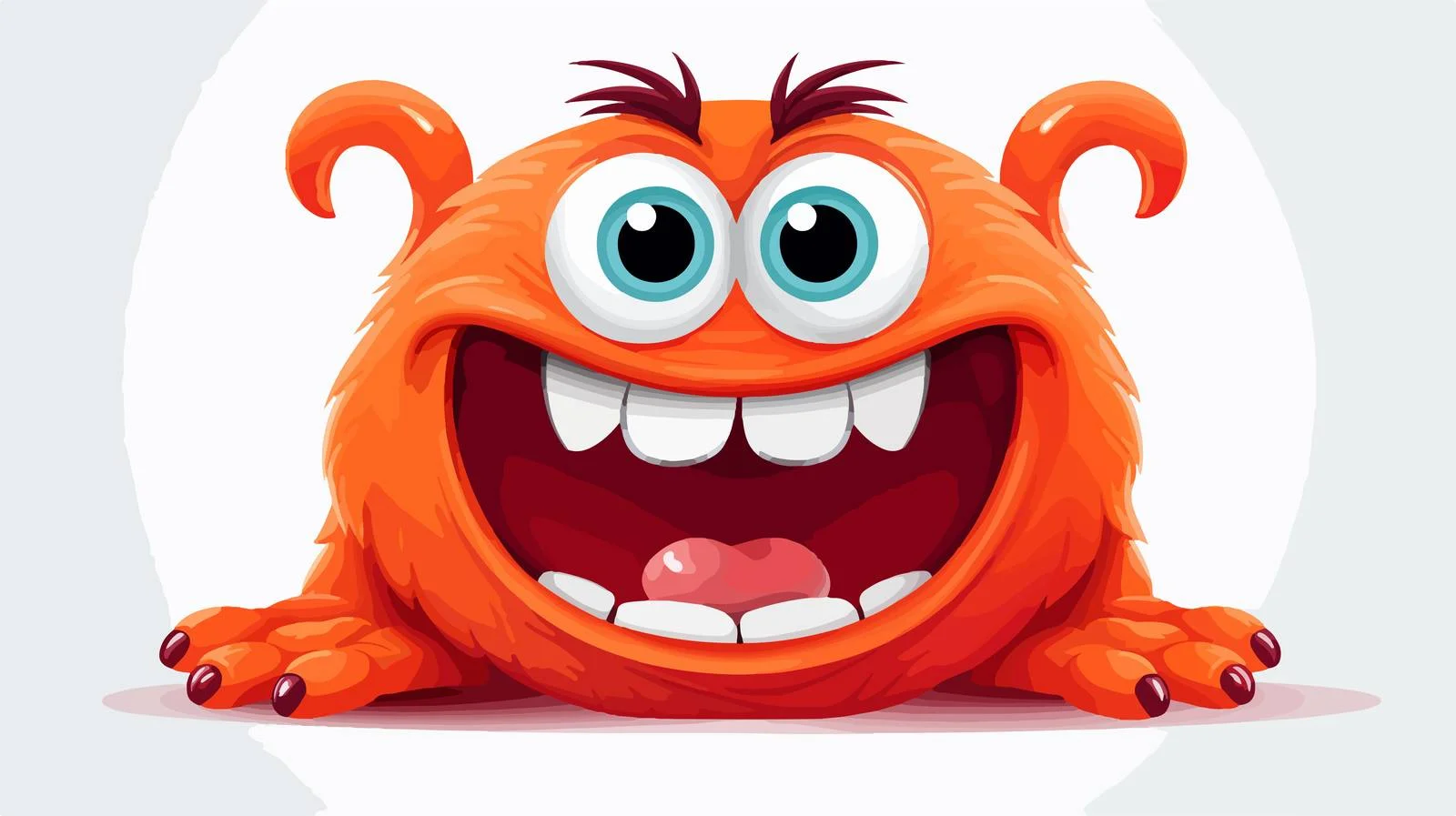 Cute Crayon Little Monster Illustration — free download from Dotvec