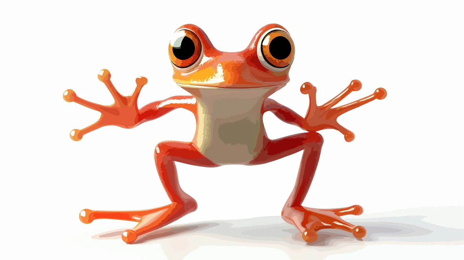 Fun Crazy Frog Cartoon Illustration — free download from Dotvec