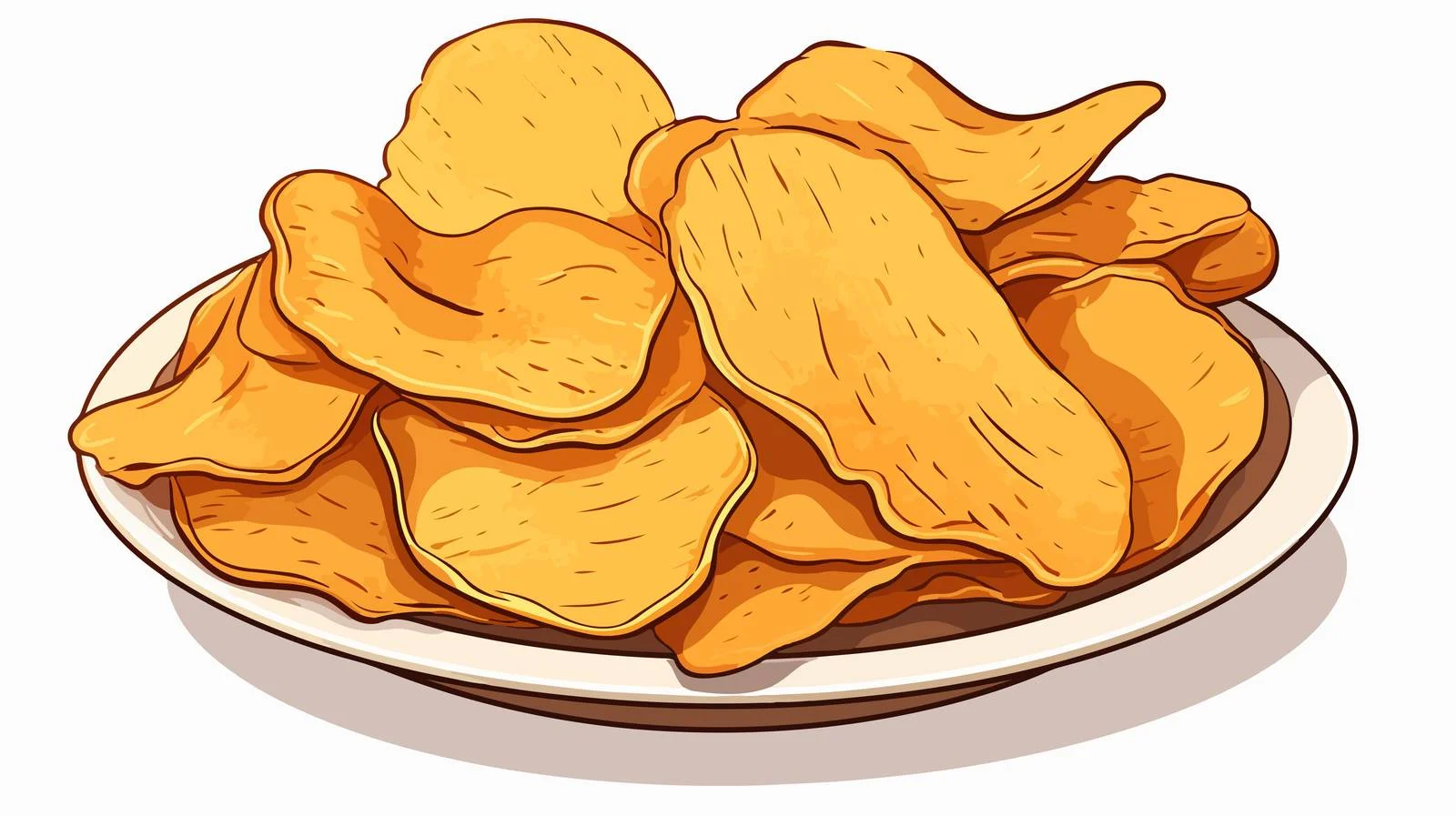 Cartoon Crisps Vector Illustration — free download from Dotvec