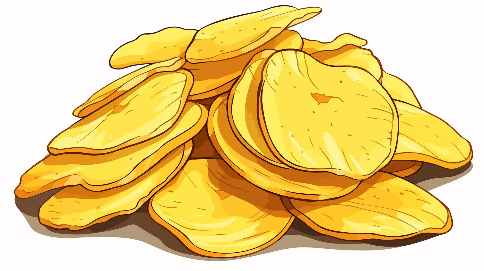 Cartoon Crisps Vector Illustration — free download from Dotvec