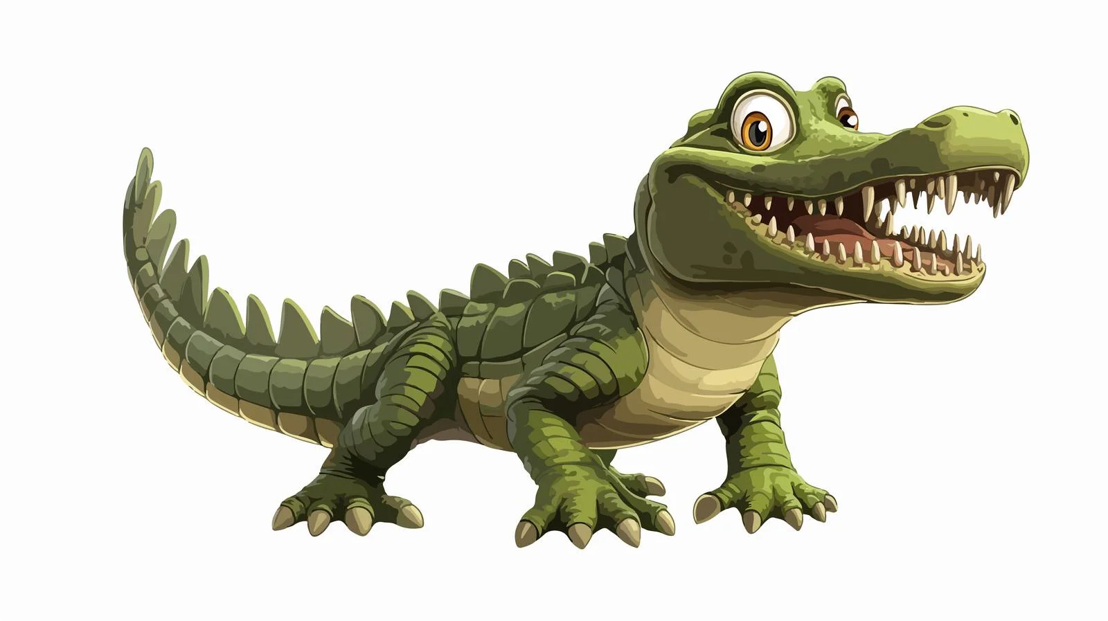 Cartoon Crocodile Stock Illustration — free download from Dotvec