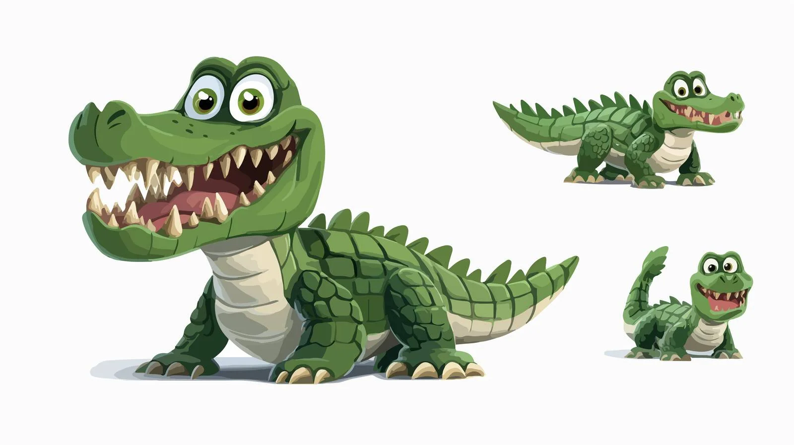 Cartoon Crocodile Illustration — free download from Dotvec