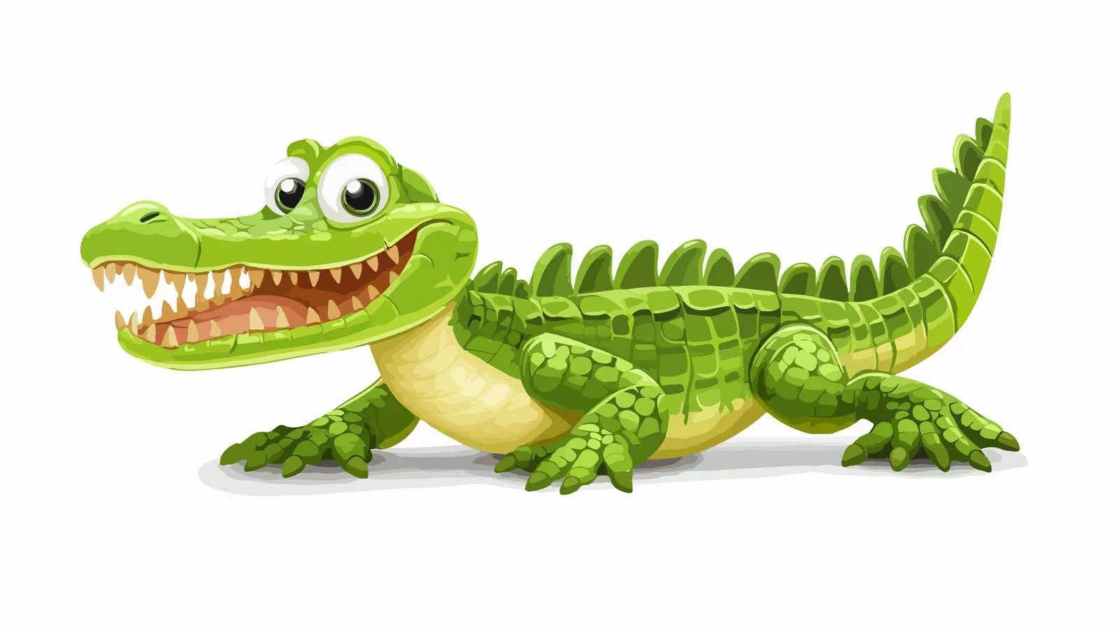 Cartoon Crocodile Illustration — free download from Dotvec