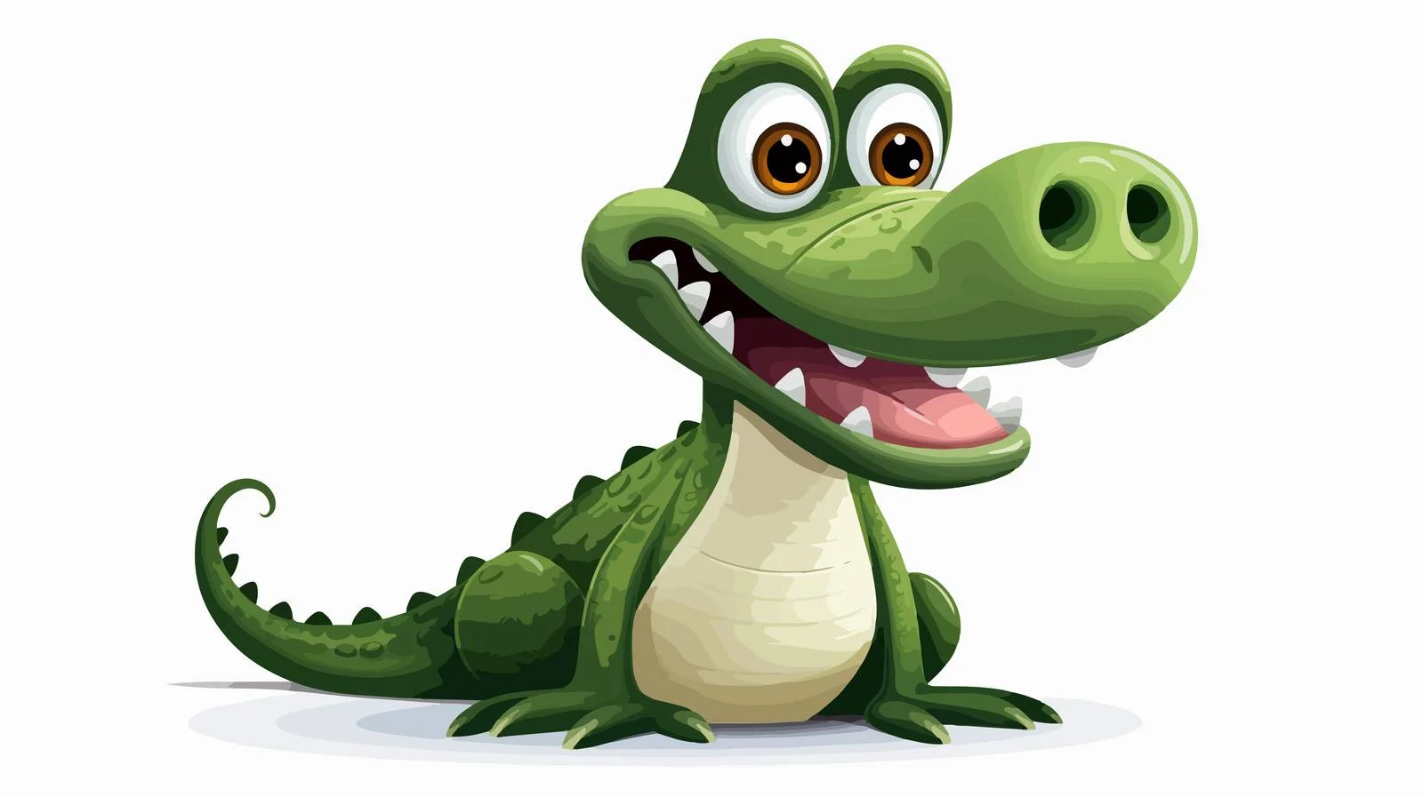 Cartoon Crocodile Vector Illustration — free download from Dotvec