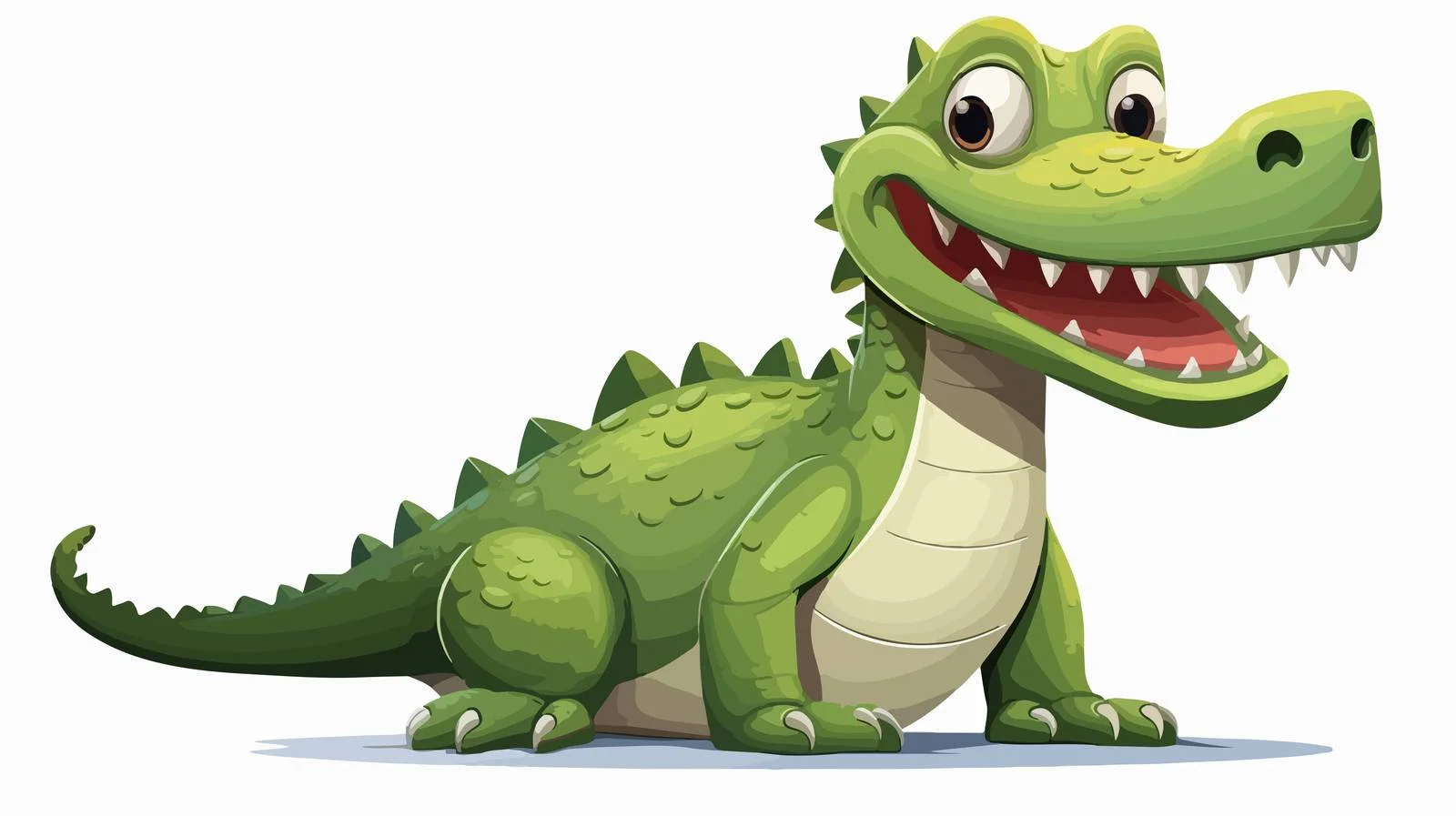 Cartoon Crocodile Vector Illustration — free download from Dotvec