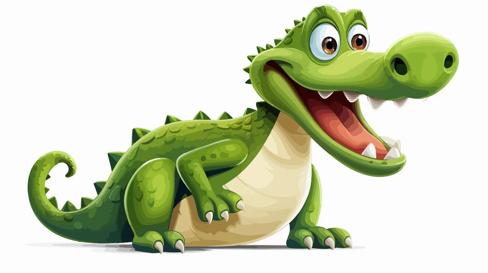Cartoon Crocodile Vector Illustration — free download from Dotvec