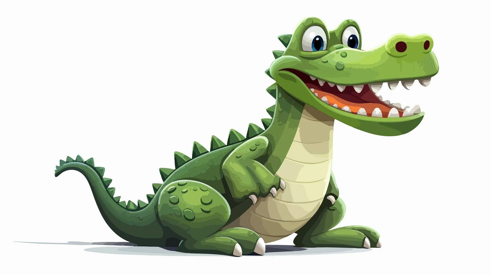Cute Crocodile Cartoon Vector Illustration — free download from Dotvec