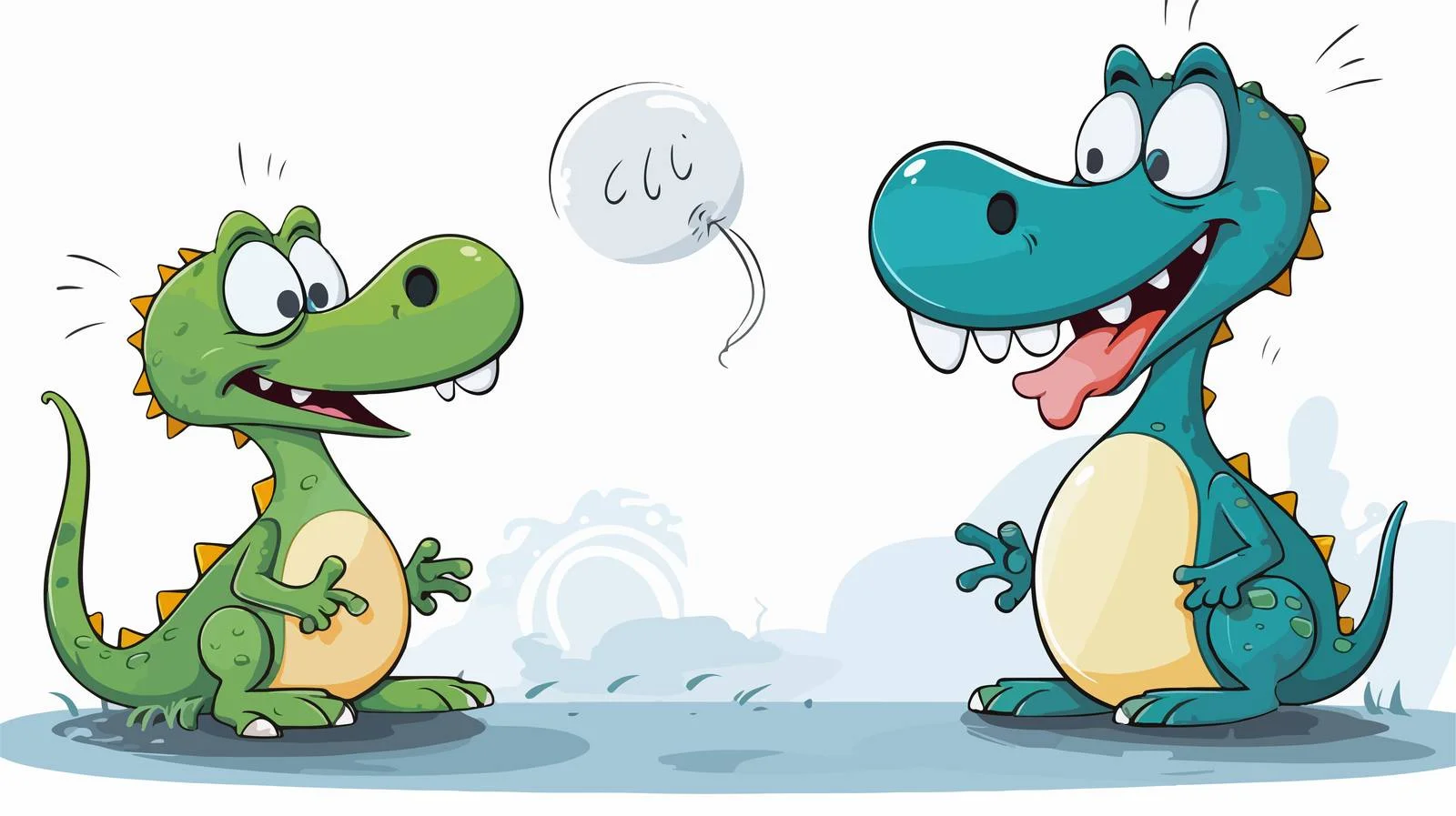 Cartoon Crocodile Speech Bubble Vector Illustration — free download from Dotvec