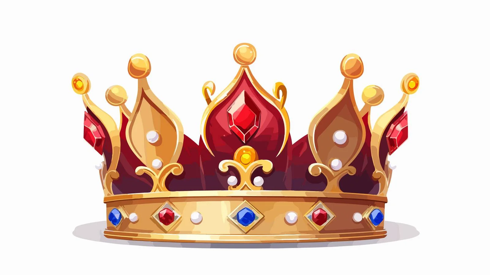 Cartoon Crown Illustration — free download from Dotvec