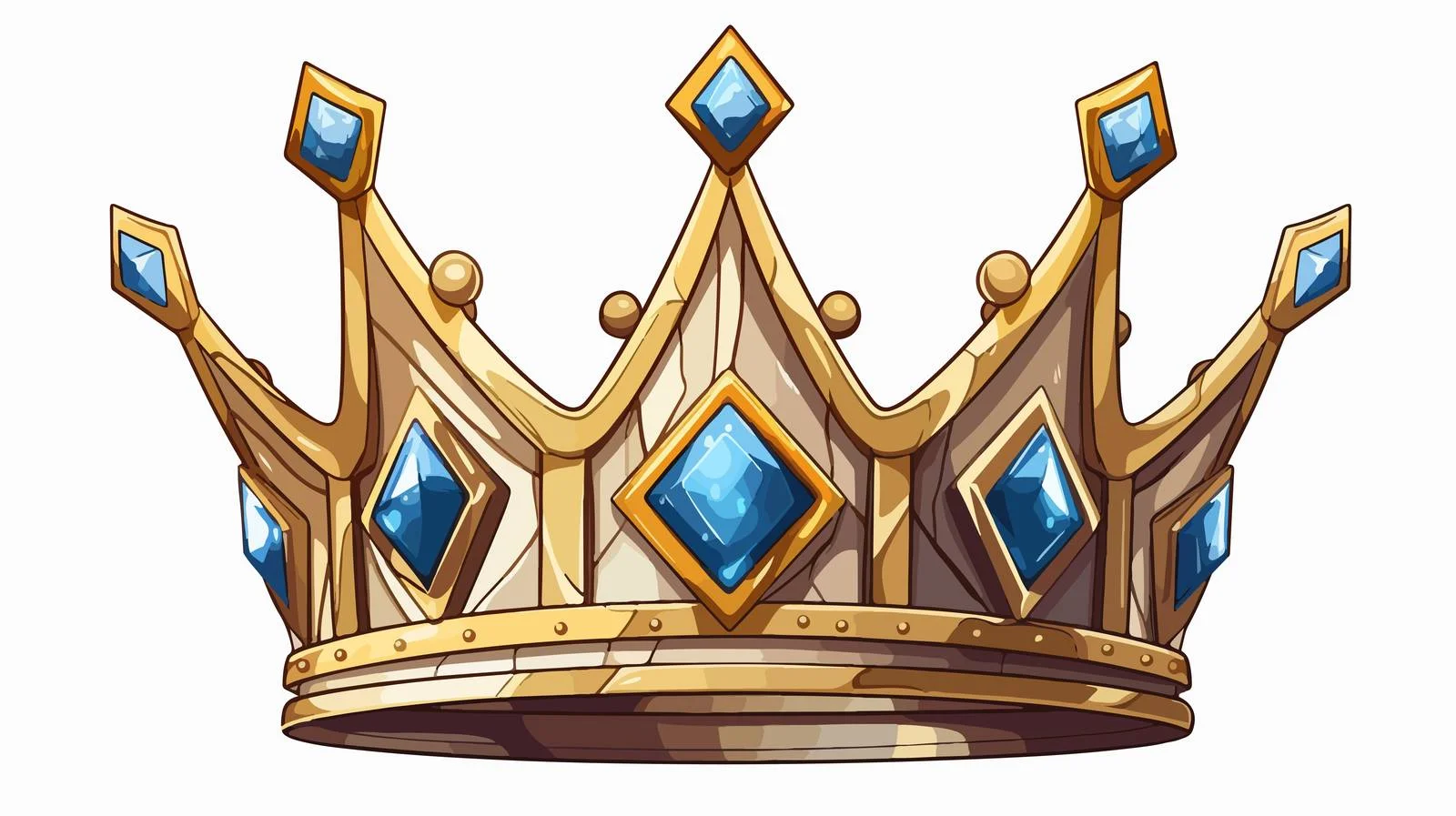 Cartoon Crown Illustration — free download from Dotvec