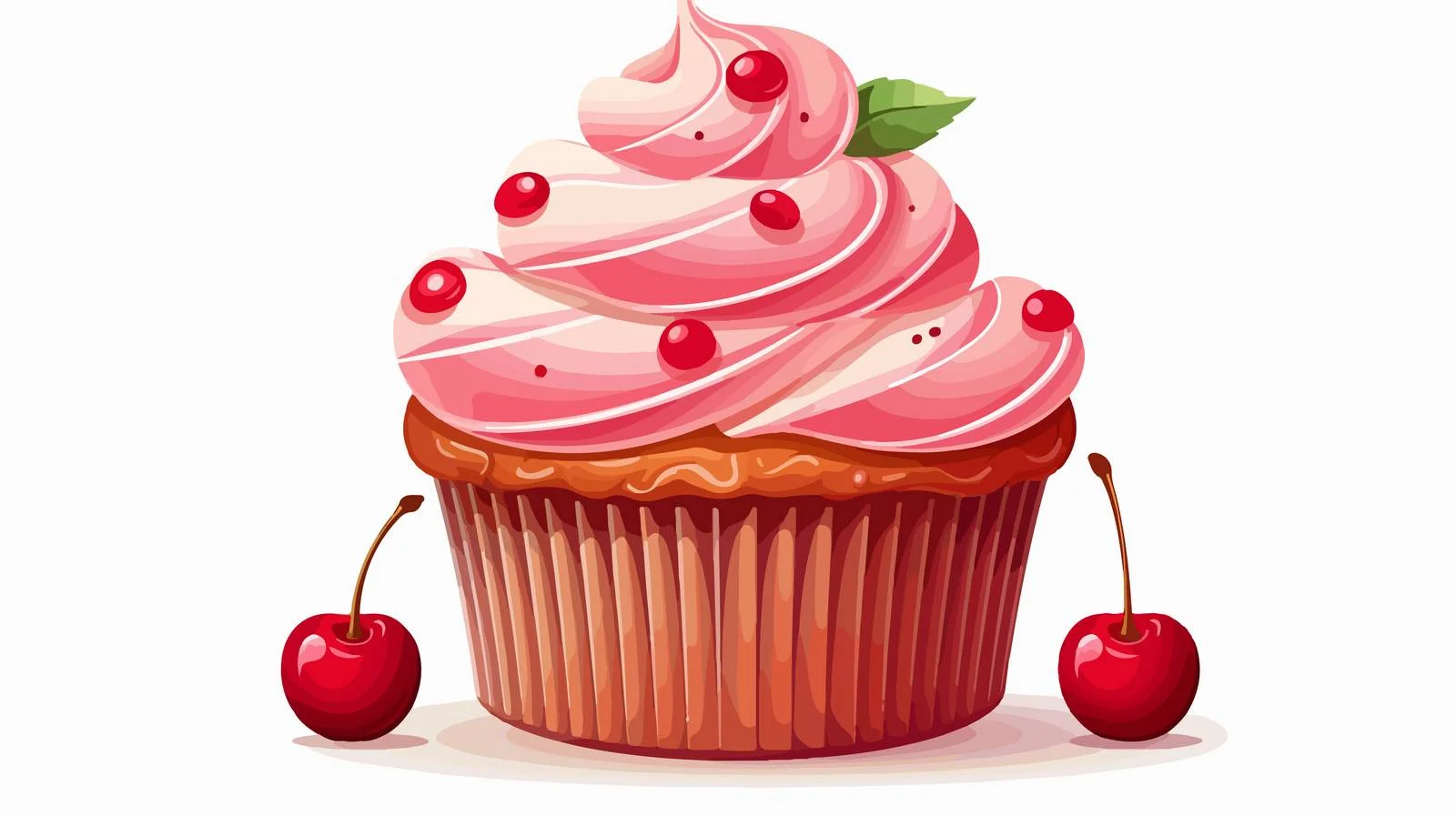 Cartoon Cupcake Stock Illustration — free download from Dotvec