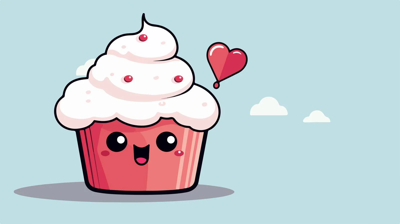Cupcake Thought Bubble Illustration — free download from Dotvec