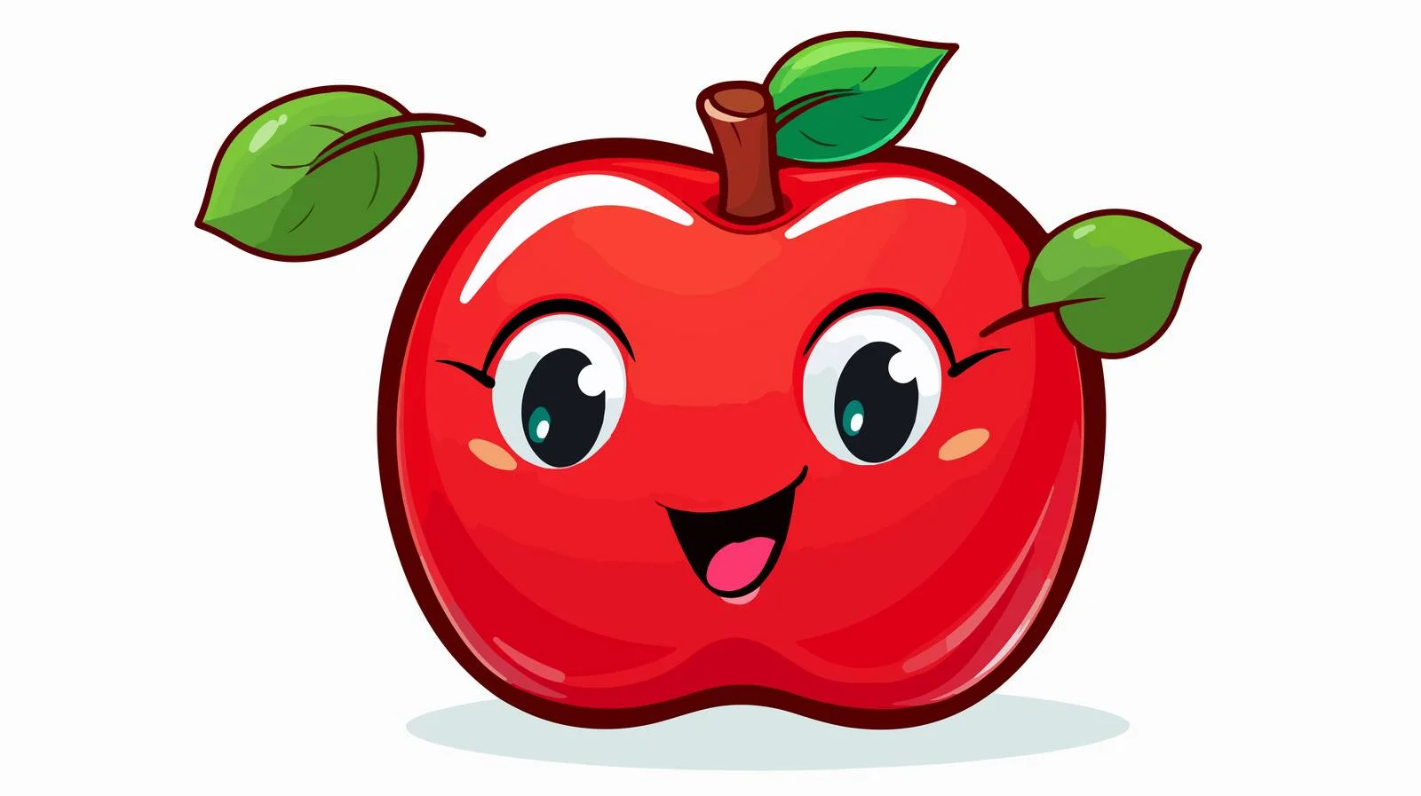 Charming Apple Speech Bubble Sticker — free download from Dotvec