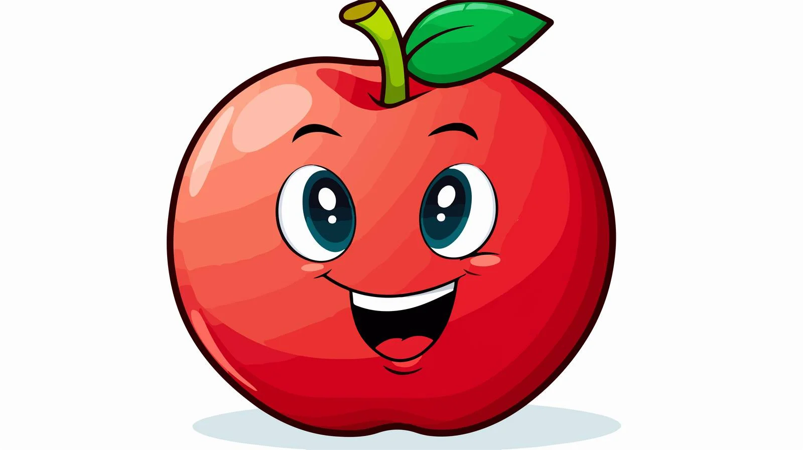 Charming Apple Speech Bubble Sticker — free download from Dotvec