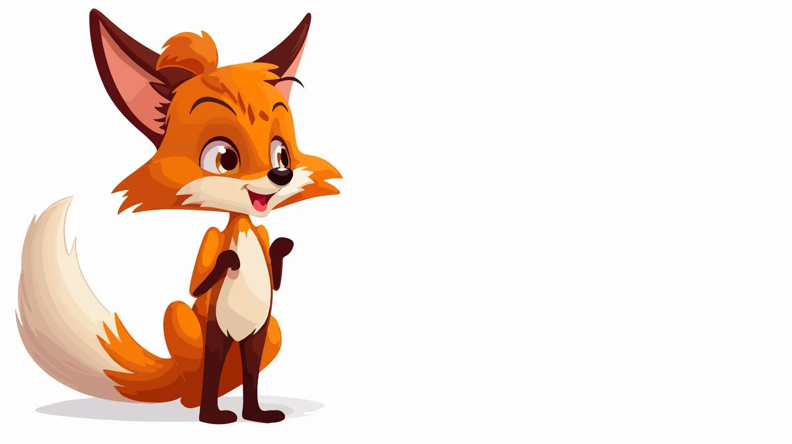 Cheerful Fox Woman Cartoon Dance Illustration — free download from Dotvec