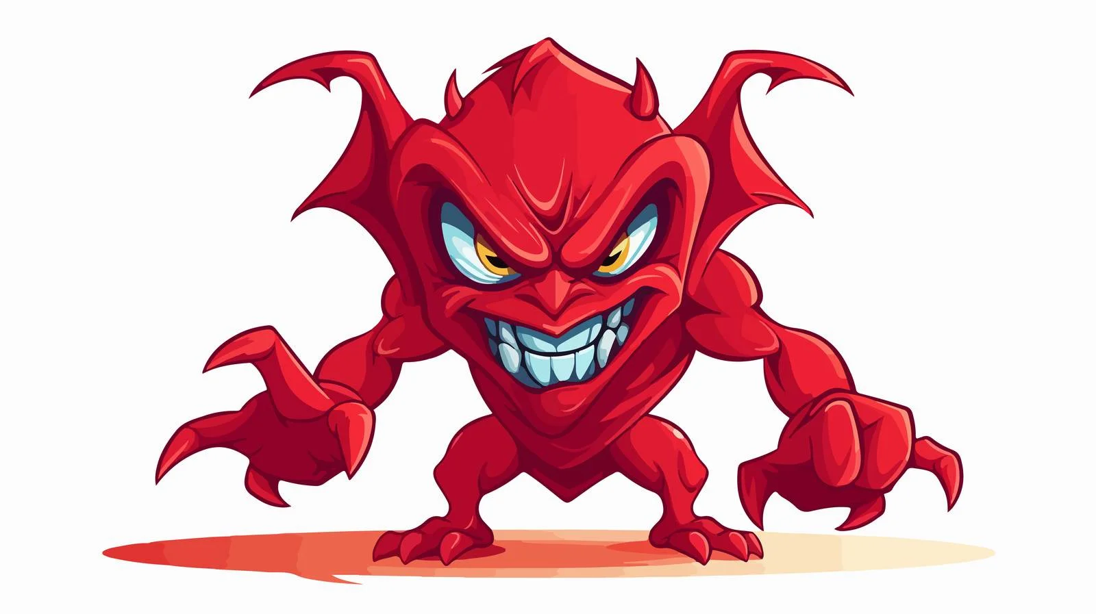 Cartoon Demon Vector Illustration — free download from Dotvec