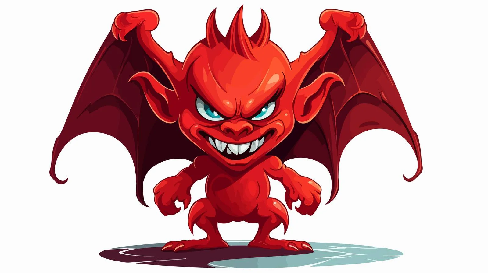 Cartoon Demon Vector Illustration — free download from Dotvec