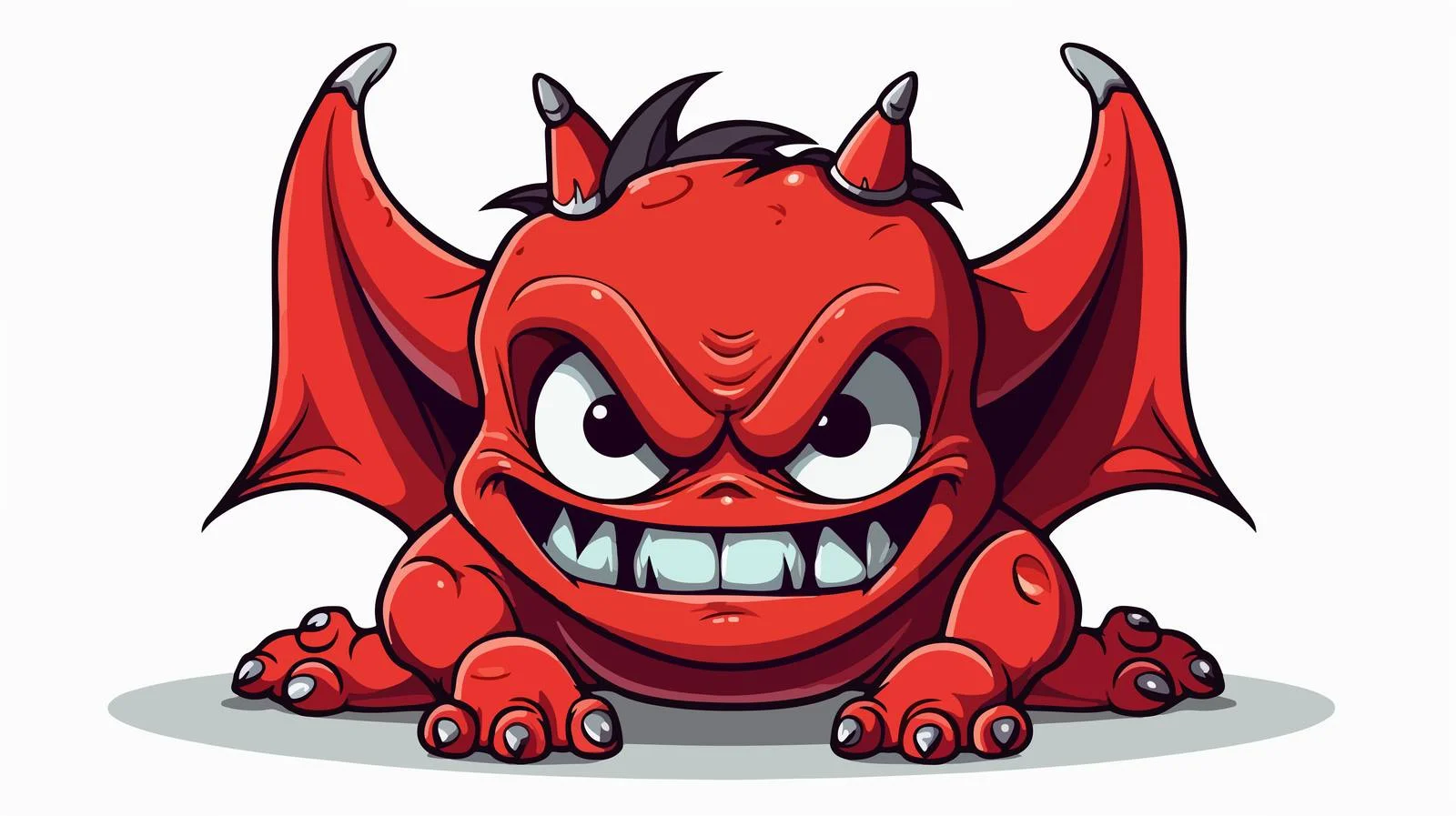 Cartoon Demon Vector Illustration — free download from Dotvec