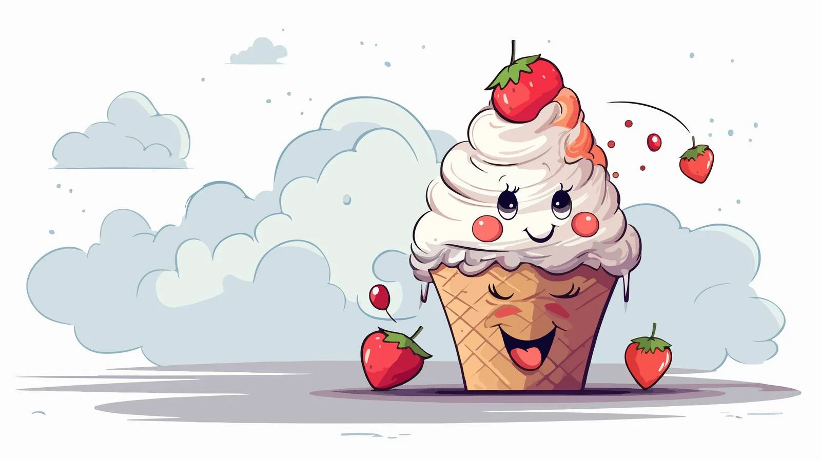 Whimsical Dessert Thought Bubble Grunge Texture — free download from Dotvec