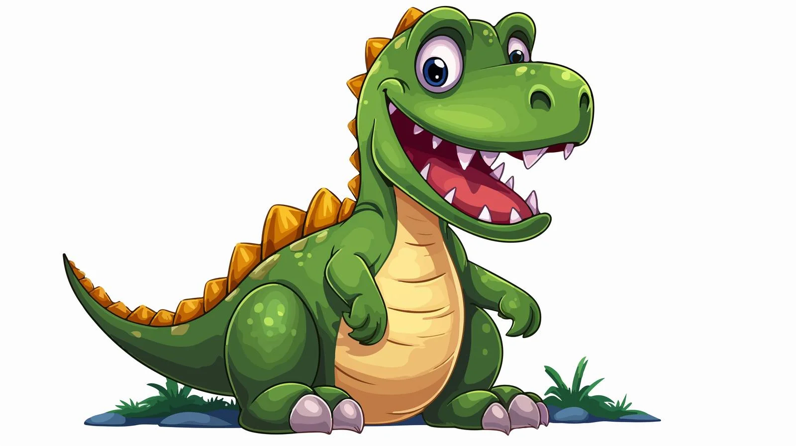 Colorful Dinosaur Cartoon Illustration — free download from Dotvec