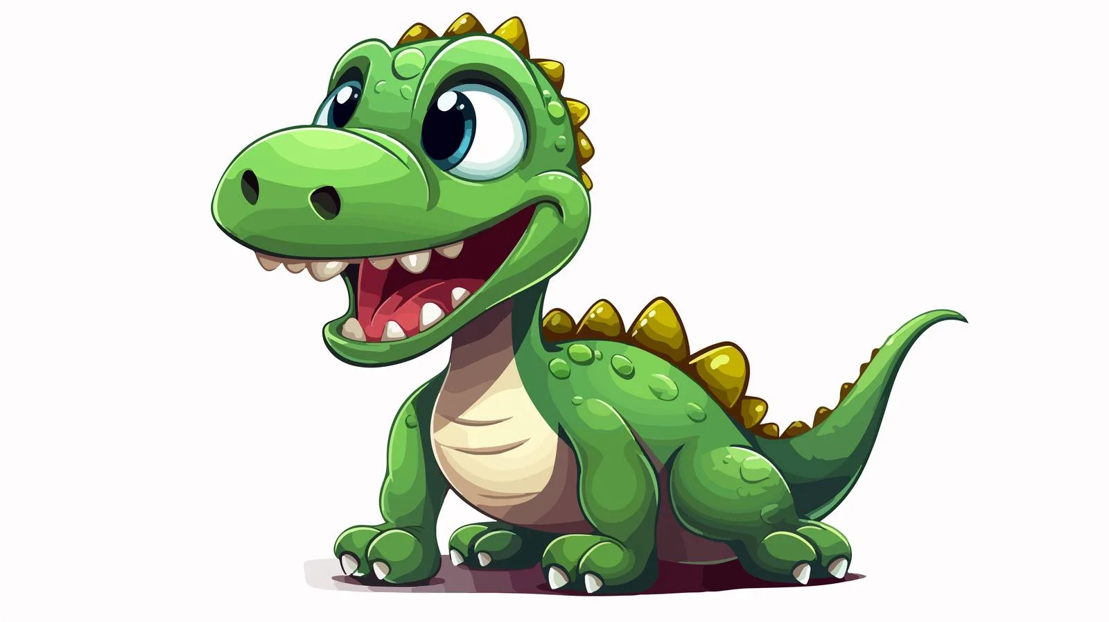 Cartoon Dinosaur Vector Illustration — free download from Dotvec