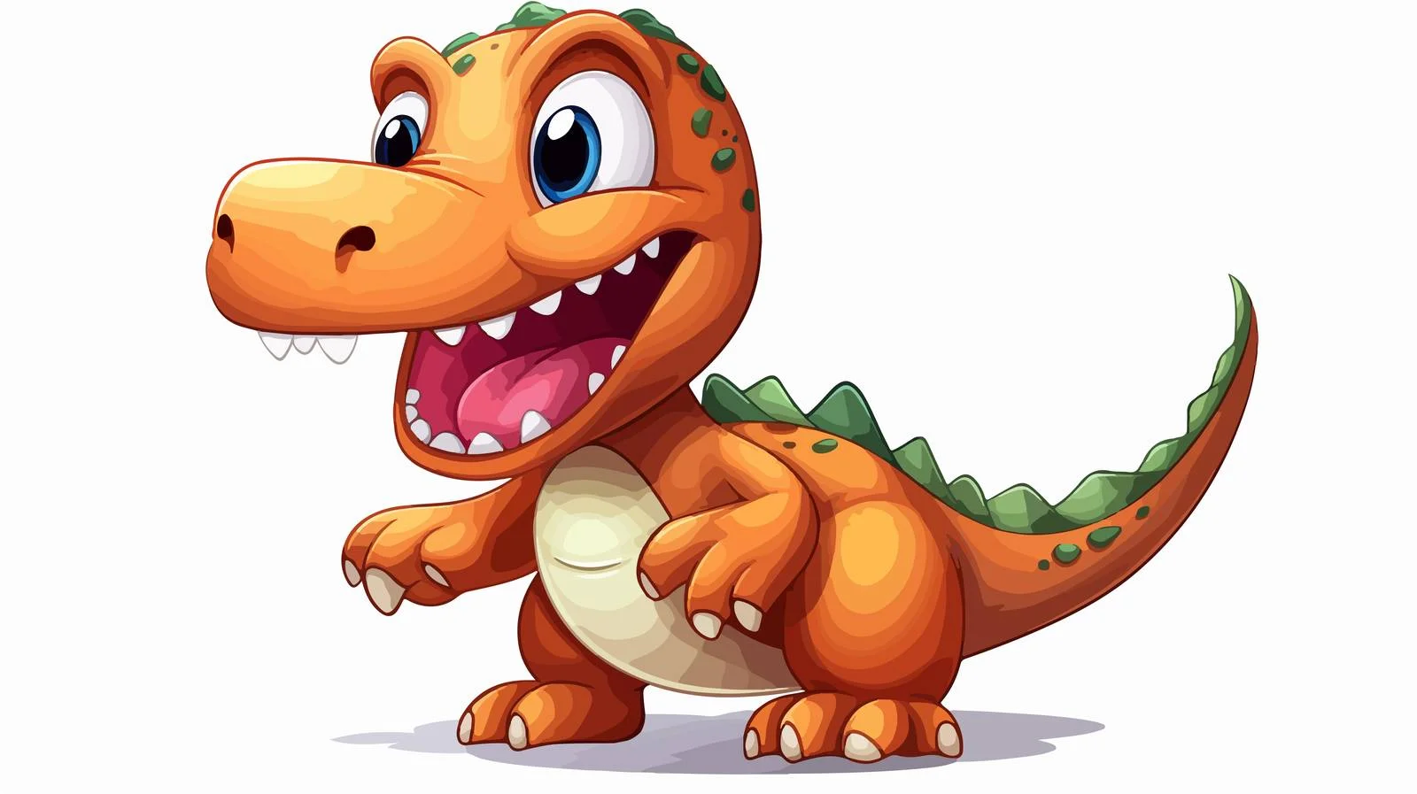 Cartoon Dinosaur Vector Illustration — free download from Dotvec