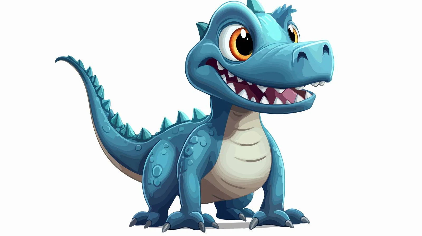 Cartoon Dinosaur Vector Illustration — free download from Dotvec