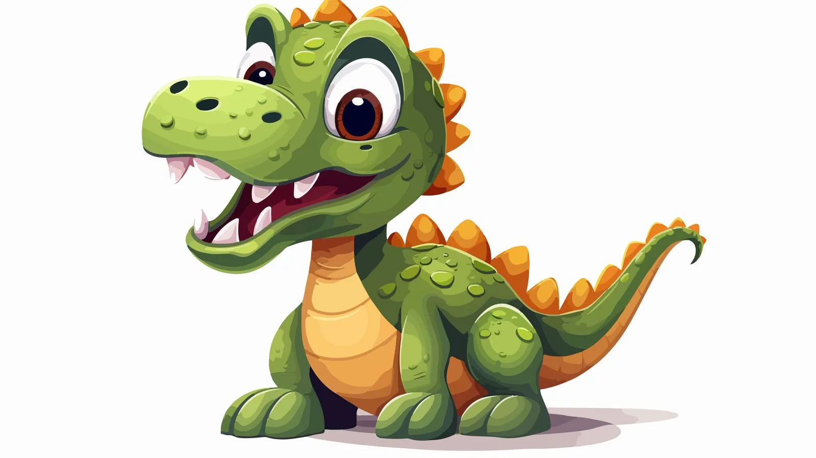 Cartoon Dinosaur Vector Illustration — free download from Dotvec