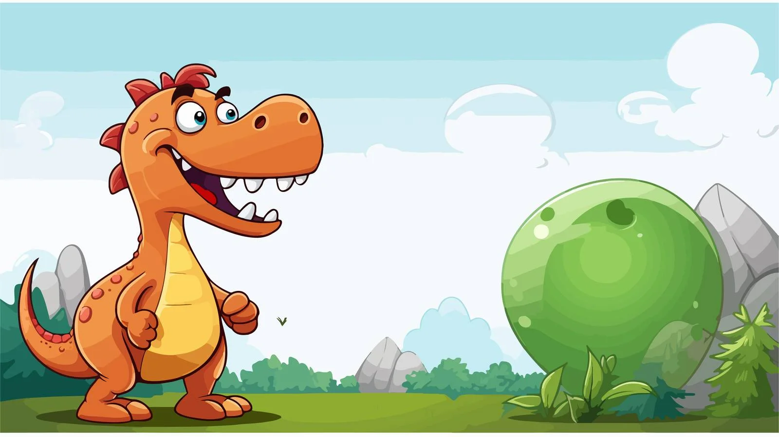 Funny Dinosaur Speech Bubble Vector Image — free download from Dotvec