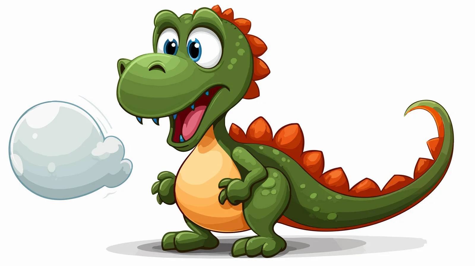 Animated Dinosaur Conversation Vector Illustration — free download from Dotvec