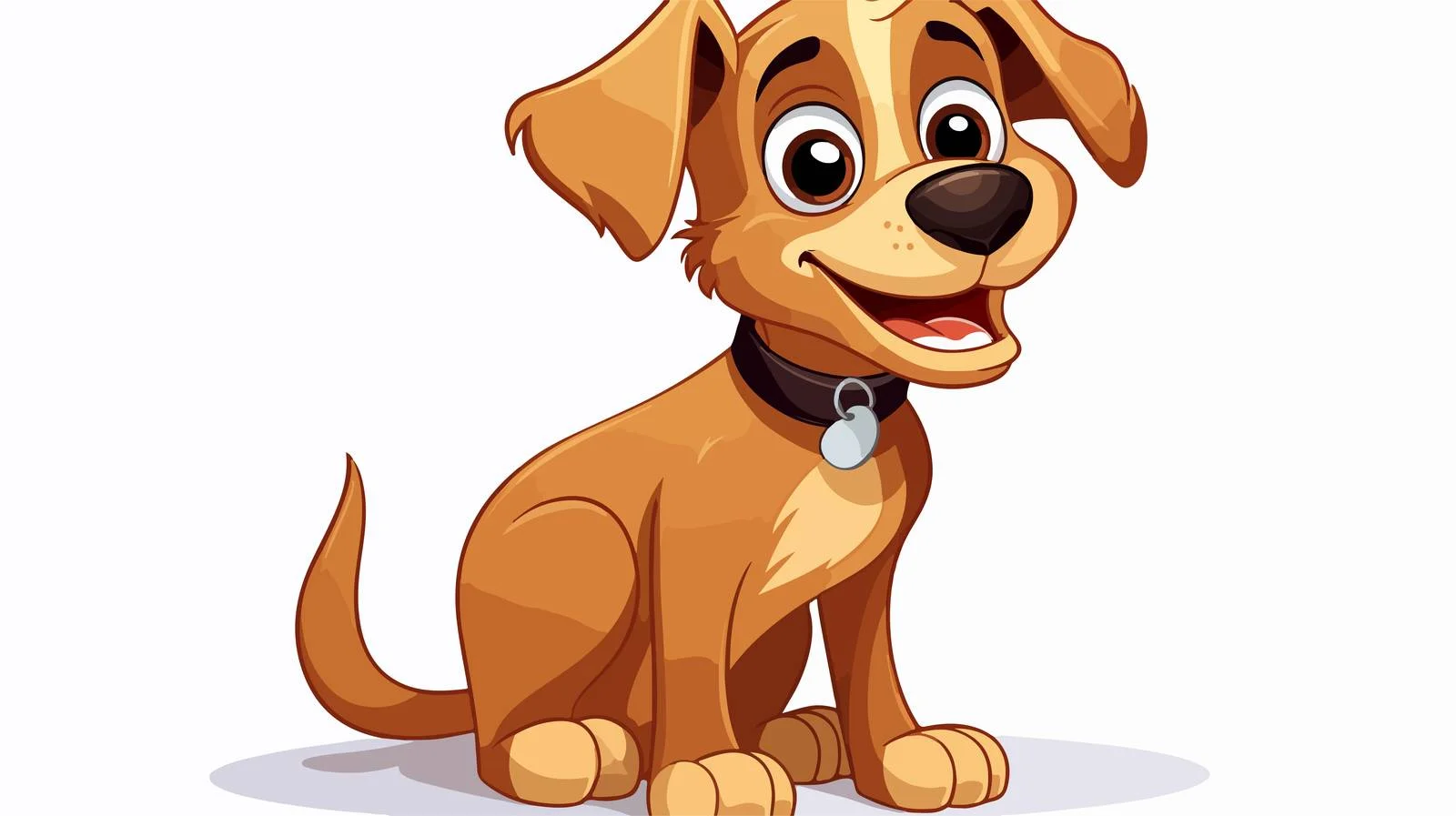 Cartoon Dog Vector Illustration — free download from Dotvec