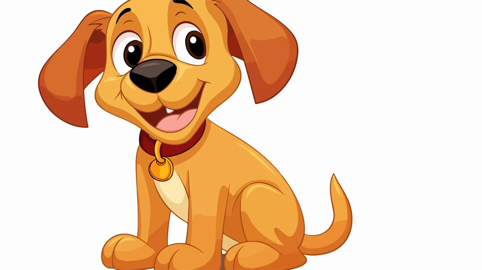 Cartoon Dog Illustration Vector Stock Image — free download from Dotvec