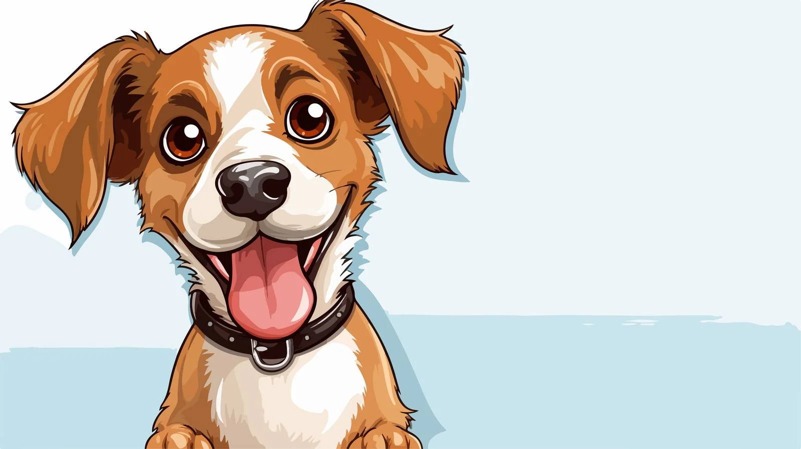 Playful Cartoon Dog with Speech Bubble — free download from Dotvec