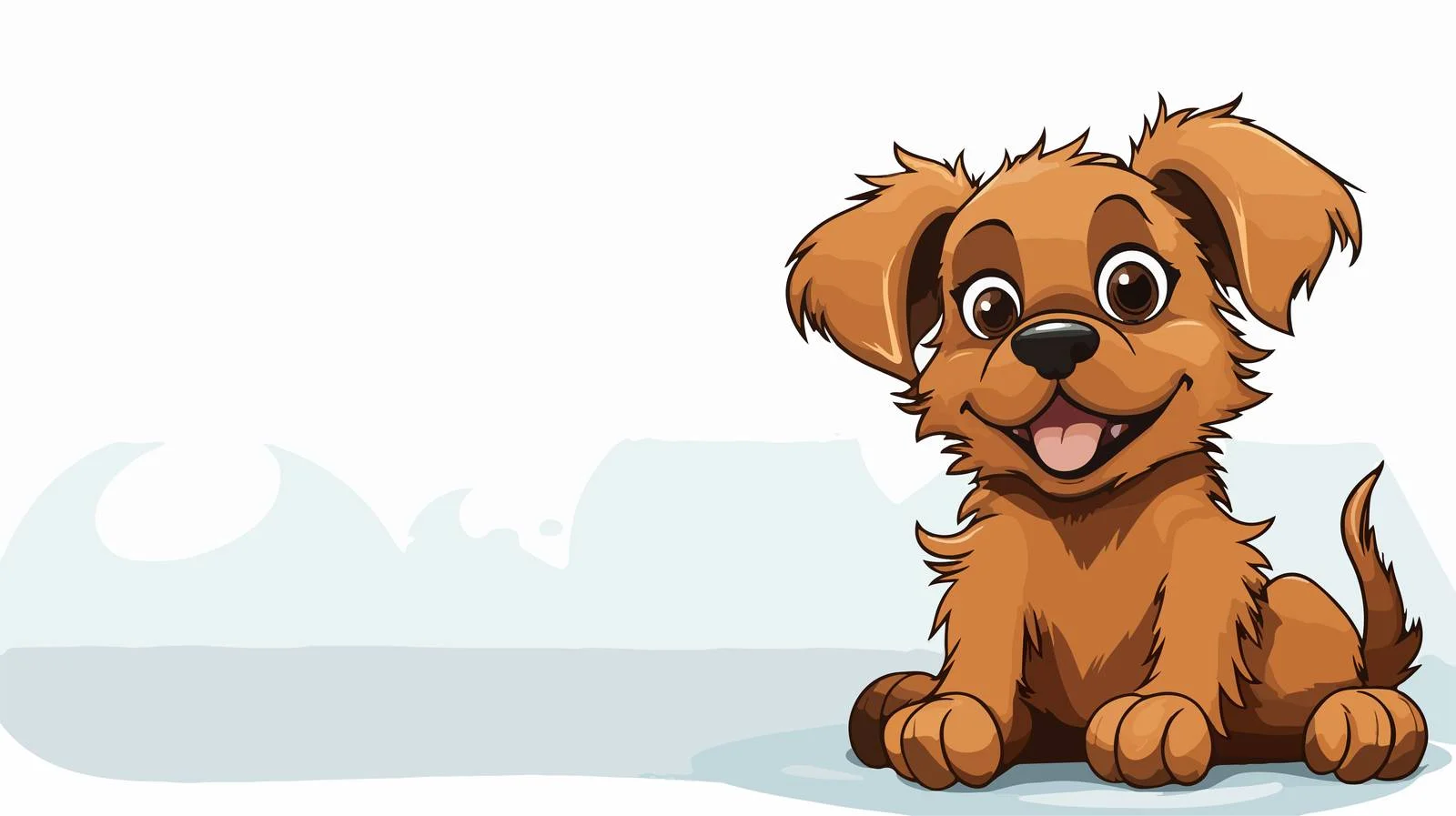 Cartoon Dog Speech Bubble Illustration — free download from Dotvec