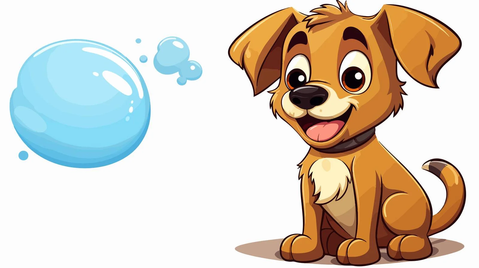 Cute Dog Speech Bubble Illustration — free download from Dotvec
