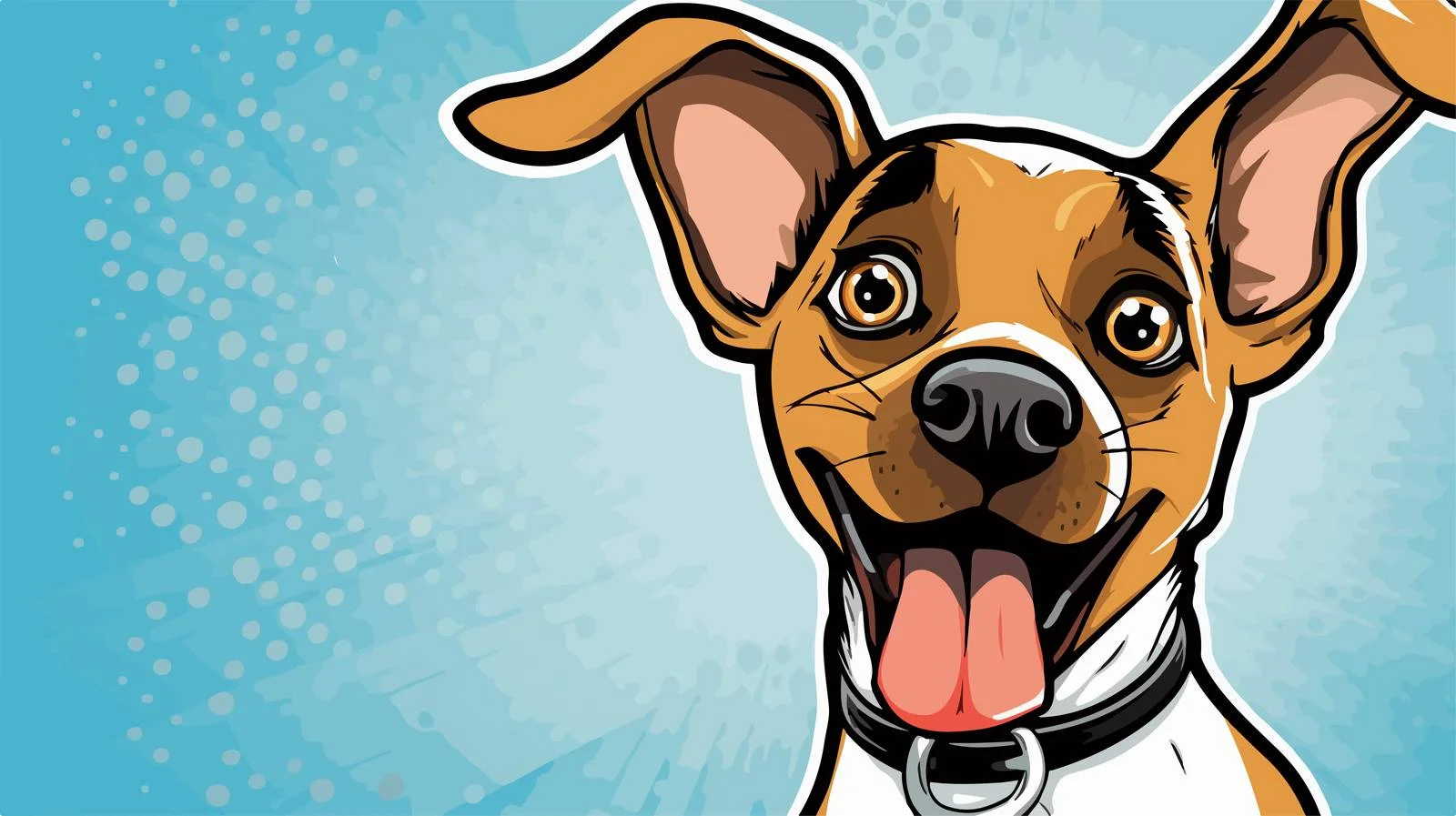 Comic Dog Speech Bubble Illustration — free download from Dotvec