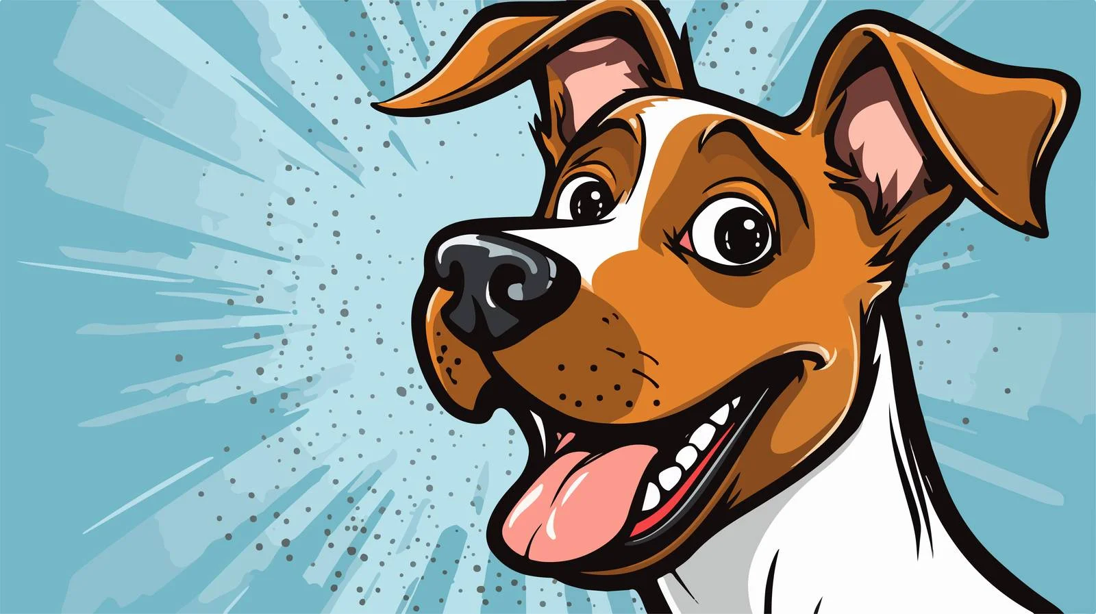Cartoon Dog Comic Speech Bubble — free download from Dotvec