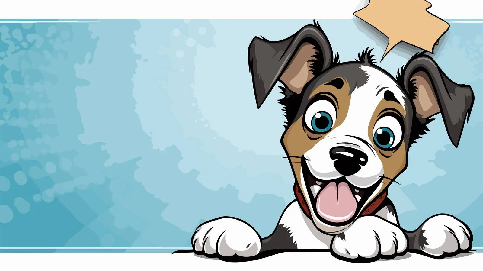 Comic Dog Speech Bubble Illustration — free download from Dotvec