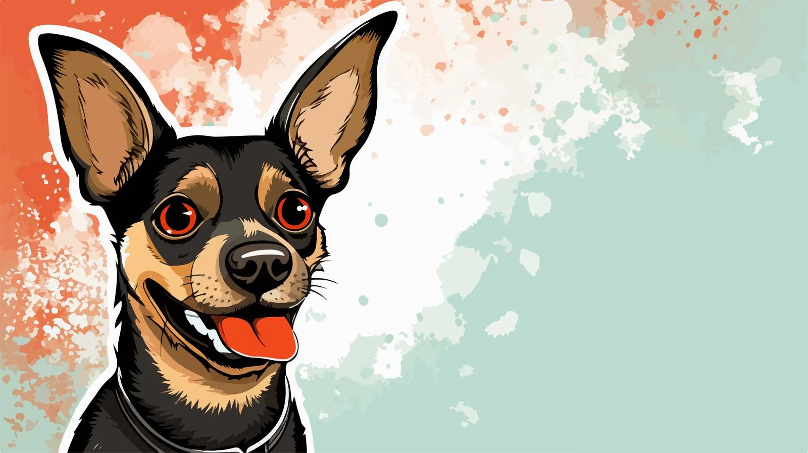 Expressive Cartoon Dog with Speech Bubble — free download from Dotvec