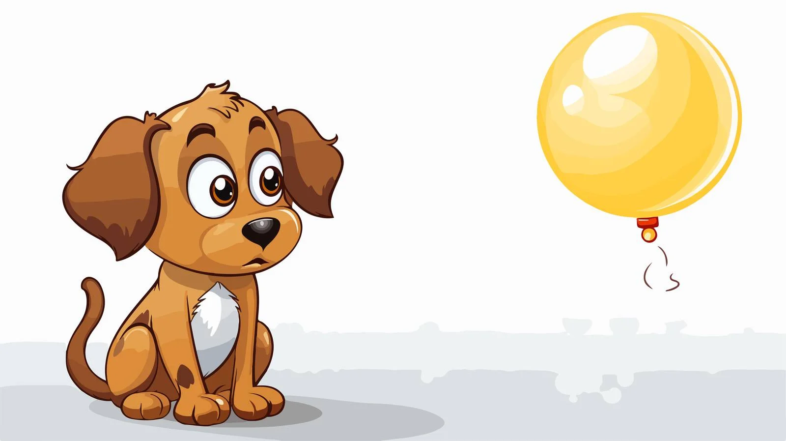 Cartoon Dog Thought Bubble Vector Illustration — free download from Dotvec