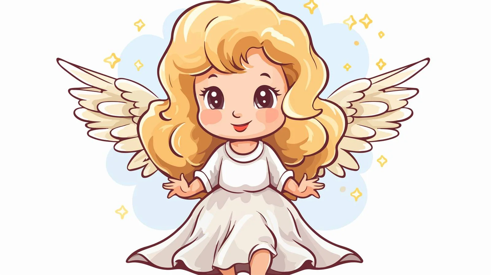 Angel Halo Cartoon Doodle Illustration — free download from Dotvec