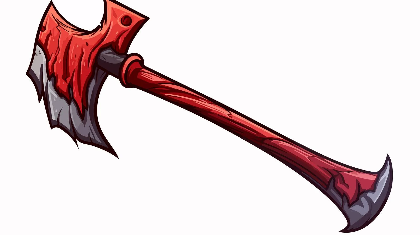 Bloody Axe Cartoon Illustration — free download from Dotvec
