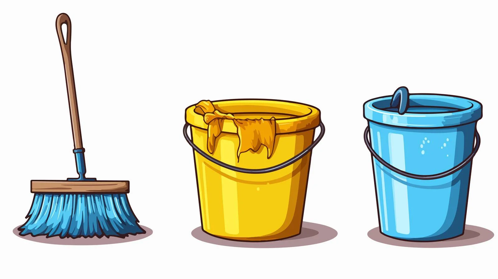 Housecleaning Tools Illustration — free download from Dotvec