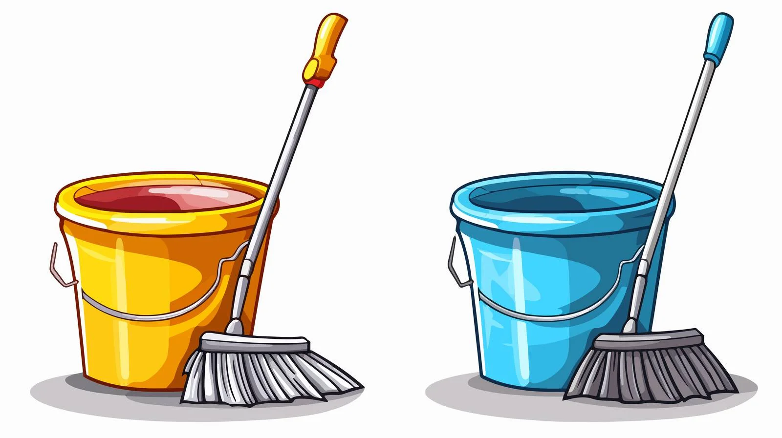 Quirky Cleaning Supplies Illustration — free download from Dotvec