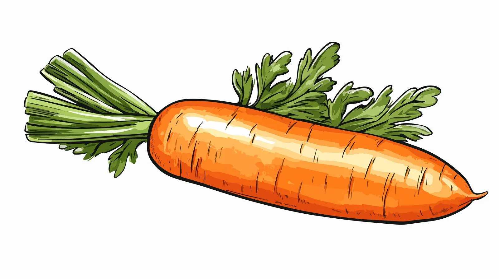 Whimsical Carrot with Bite Marks — free download from Dotvec