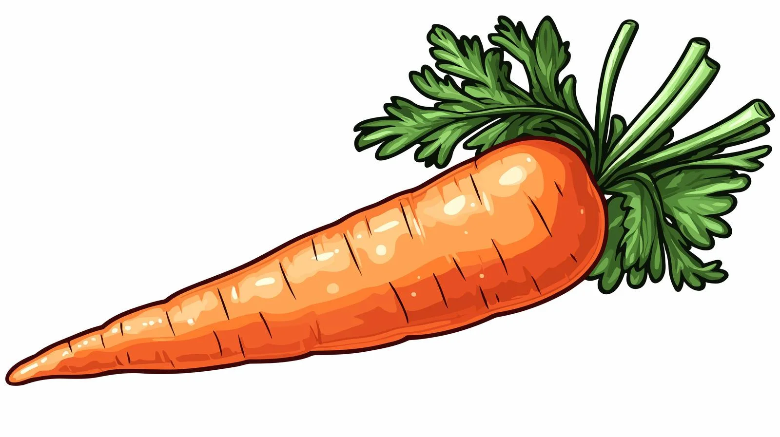 Cartoon Carrot with Bite Marks Vector — free download from Dotvec