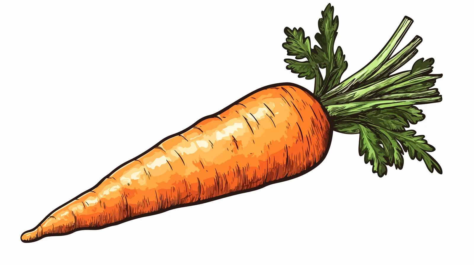 Whimsical Carrot with Bites Stock Vector — free download from Dotvec